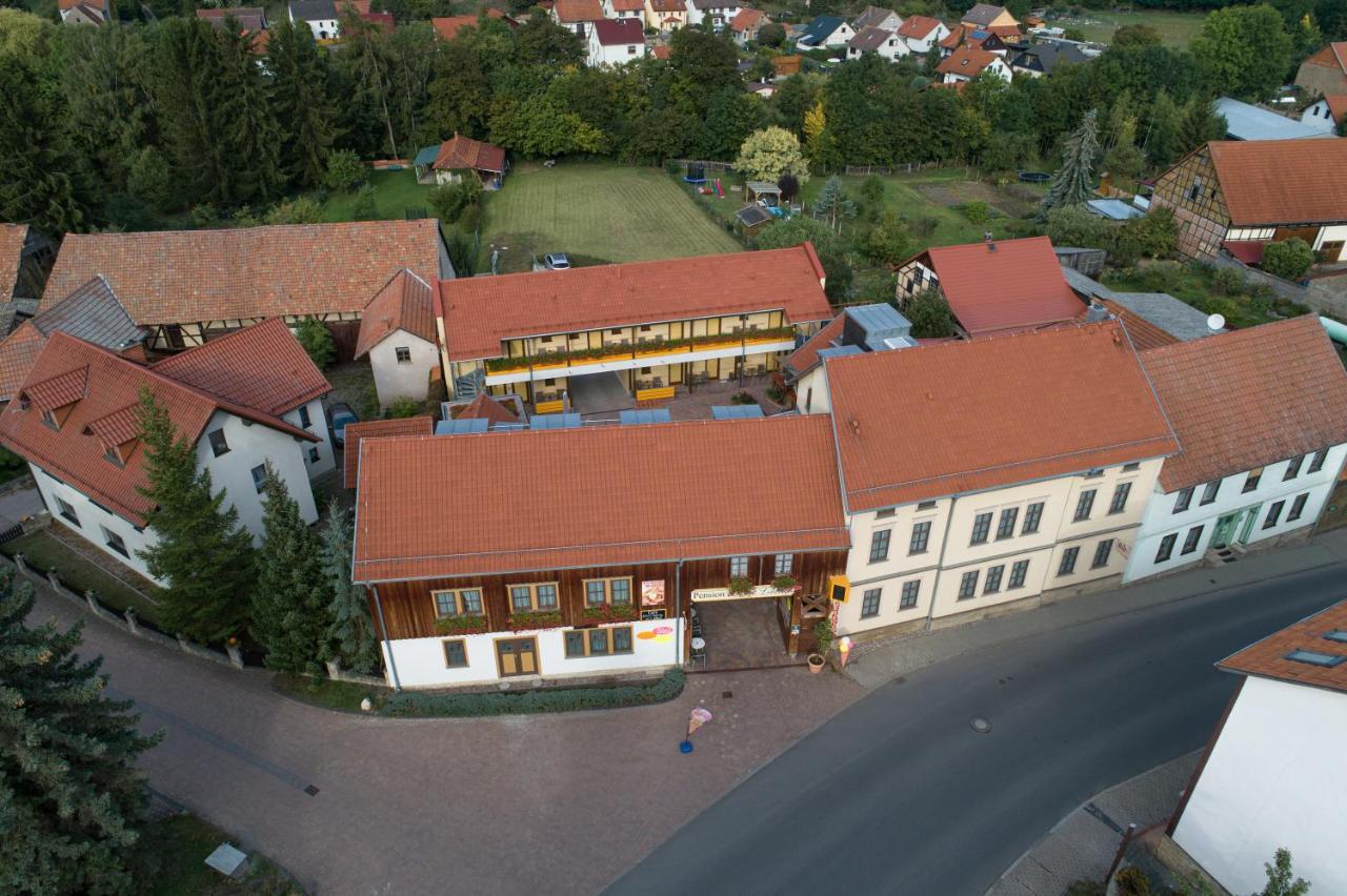 Pension-Cafe-Libelle Elxleben bei Arnstadt Bagian luar foto